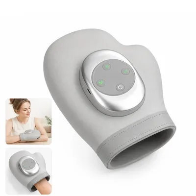 Produktbild von Elektrisches Handmassagegerät mit Heiz- und Druckfunktion – 3 Modi, 5 Intensitätsstufen, lindert Arthritis & Karpaltunnelsyndrom, individuelle Finger