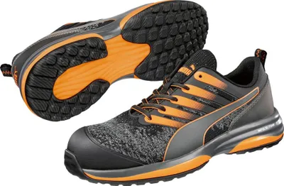 Produktbild von Puma Sicherheitshalbschuh Charge Orange Low nach EN ISO 20345:2011 S1P ESD HRO SRC grau Größe 41