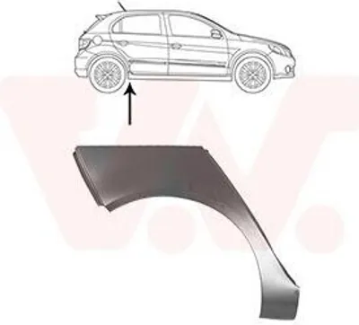 Produktbild von VAN WEZEL Seitenwand Reparaturblech für VW Golf V Schrägheck (1K1)