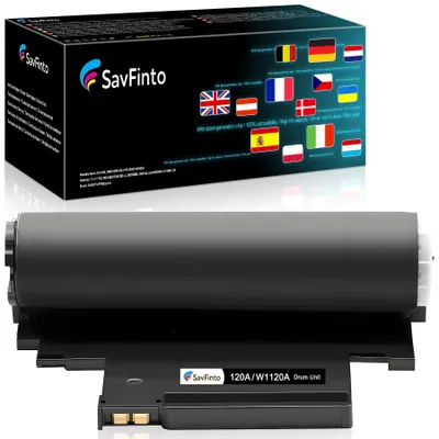 Immagine prodotto di Tamburo di imaging W1120A per stampante 120A, colore nero, resa di 16.000 pagine, compatibile con i modelli Color Laser 150a e 178nw