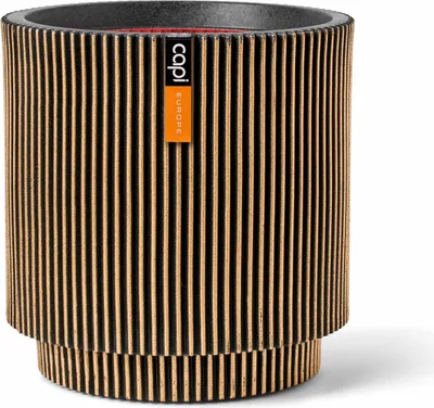 Produktbild von Capi Europe Gefäß zylinder Groove NL - 35x38 - Gold