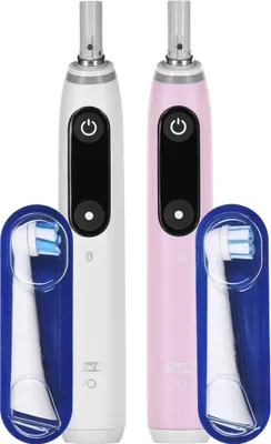 Image de Oral-B Electric Toothbrush | iO6 DuoPack | Rechargeable | For adults | Number of brush heads included 2 | Number of teeth brushing modes 5 | White/Pink