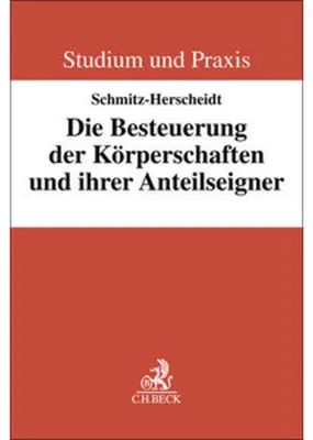 Obrázek produktu pro Die Besteuerung der Körperschaften und ihrer Anteilseigner