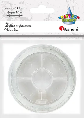 Obrázek produktu pro Transparentní nylonové monofilové vlákno 0,35 mm 40 m Titanum