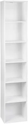 Immagine prodotto di Libreria a 6 scomparti | Bianco | 30x24x158,5 cm