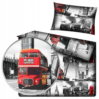 Produktbild von Designpremium Bettwäsche London 140x200 cm Baumwolle