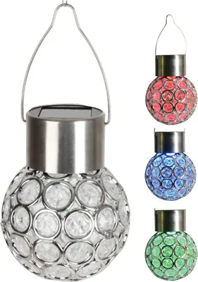Produktbild von LED Hängeleuchte Farbwechsel Solarleuchte Gartenleuchte Hängelampe Solarlampe