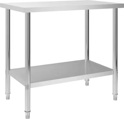 Produktbild von Küchen-Arbeitstisch 100 x 60 x 85 cm Edelstahl , Esstische Design 2024