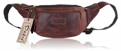 Produktbild von Bauchtasche Gürteltasche Hüfttasche Umhängetasche Crossbag Leder Sport Tasche