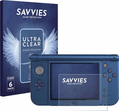 Produktbild von 6x Für Nintendo New 3DS XL (Unteres Display) Schutzfolie Savvies Displayschutz Display Schutz Folie Klar Transparent