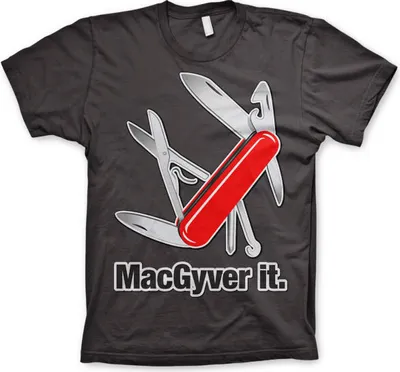 Produktbild von MacGyver It T-Shirt - X-Large - Dark-Grey