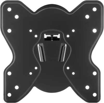 Image de Support mural pour téléviseur et moniteur, compatible avec les écrans de 17 à 47 pouces (43 à 119 cm), jusqu'à 30 kg, inclinable, compatible VESA jusqu'à 200x200 mm, avec une distance murale de seulement 37 mm. Fixation pour téléviseur et moniteur
