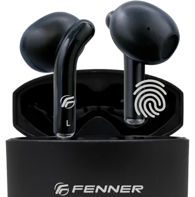 Image de Fenner XBuds TWS XM201 Écouteurs intra-auriculaires sans fil Bluetooth 5.3 avec réduction de bruit active (ENC), noir