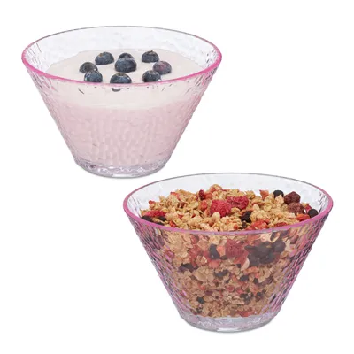 Produktbild von relaxdays Glasschüssel 2er Set