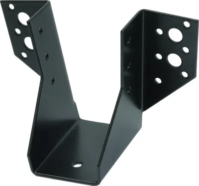 Immagine prodotto di Scarpetta per travi nera zincata con capocorda esterno per travi 50 x 100 mm - al pezzo