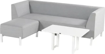 Produktbild von Hartman Dion Aluminium Lounge Set, Aluminiumgestell, Allwetter-Stoff von Hartman, inklusive Beistelltisch und Hocker