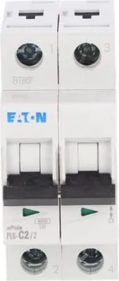 Produktbild von Leitungsschutzschalter 2P C 2A 6kA AC PL6-C2/2 286562
