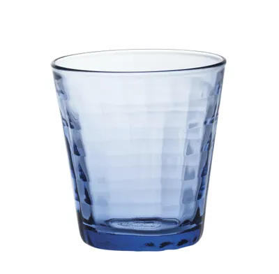 Produktbild von Duralex 1032BB06A0111 Prisme Marine Trinkglas, Wasserglas, Saftglas, 220ml, Glas, blau, 6 Stück