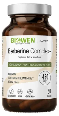 BERBERYNA COMPLEX+ BEZGLUTENOWA 60 KAPSUŁEK - BIOWEN