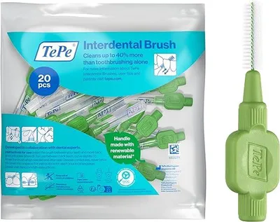 Produktbild von 20-Pack TePe Interdentalbürsten Original Grün, ISO-Größe 5, 0,8mm, Reinigung der Zahnzwischenräume