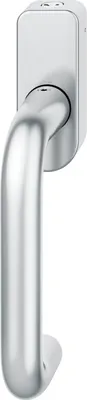 Produktbild von FSB Fenstergriff 34 1070 abschließbar ovale Rosette, Edelstahl matt