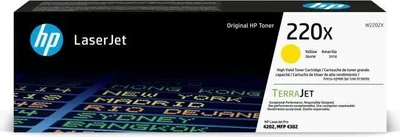 Produktbild von HP 220X Toner Cartridge, Gelb, Hohe Kapazität, Original, LaserJet Pro 4202, LaserJet Pro 4302