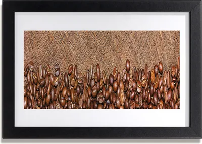 Produktbild von Bild 30x20 MDF-Rahmen Wandkunst Küche Kaffeebohnen