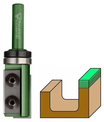 Imagen del producto de Fresa multifunción para ranuras - Diámetro de 19 mm - Eje de 12 mm - Carburo de tungsteno