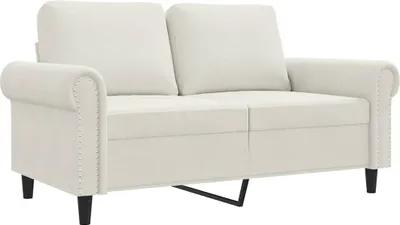 Produktbild von vidaXL 2-Sitzer-Sofa Creme 120 cm Samt