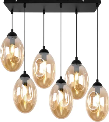 Produktbild von Elegante Loft Hängelampe – Moderne Deckenlampe Kronleuchter für Küche, Wohnzimmer und Schlafzimmer