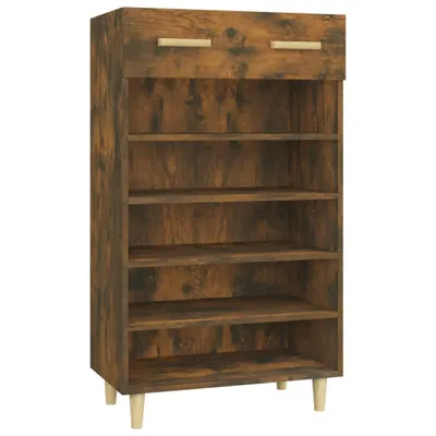 Produktbild von Schuhschrank Räuchereiche 60x35x105 cm Holzwerkstoff