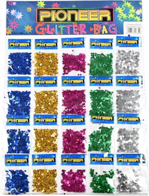 Produktbild von Pailletten Set Bunt Bastelset Dekoration Glitzer Konfetti - 20 Beutel für Kreatives Basteln