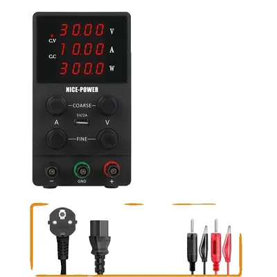 Obrázek produktu pro Stejnosměrný napájecí zdroj, výstup 30 V nebo 200 V, přesné řízení enkodéru, 30 V 10 A, 220 V