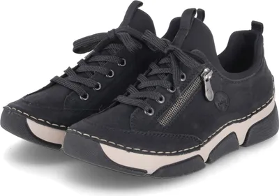 Produktbild von Rieker Damen Low Sneaker Schwarz Textil-Synthetik Größe: 38