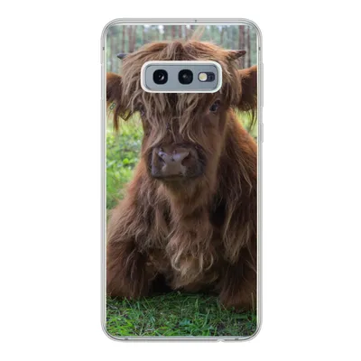 Produktbild von MuchoWow® Handyhülle Schutzhülle Hülle für Samsung Galaxy S10e Schottischer Highlander - Kröte - Tiere Silikon Softcase Handy Hülle - Handy