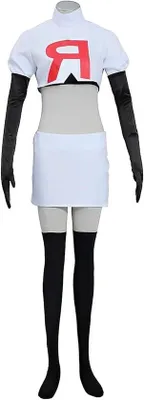 Produktbild von Erwachsene Team Rocket Kostüm für Anime Cosplay . . Jesse und James Outfit für Partys und Events
