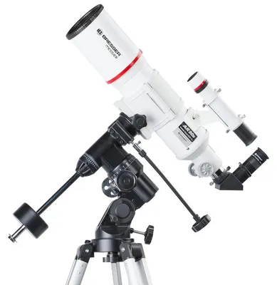 Produktbild von Bresser Optics Refractor 90/500 EQ3, Weiß, Aluminium, Aluminium, 750 mm, 6,9 kg
