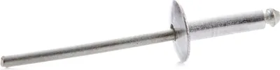 Produktbild von 50x Blindnieten 3,2 x 8mm Popnieten Standart Alu/Stahl Großkopf Nieten DIN 7337