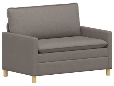 Image de Canapé vidaXL Taupe 126 x 81 x 87,5 cm en tissu