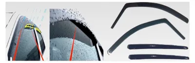 Produktbild von 4 x Regenschutz Windabweiser für Nissan QASHQAI (J12) 2021 bis 2025