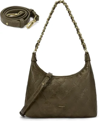 Produktbild von Mini Hobo Bag Damen, Kunstleder, kompakte Größe, Schultertasche für Ausflüge