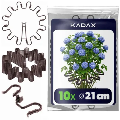 Produktbild von Pflanzenklammern - Pflanzenstützen - 21 cm - Braun - 10er-Pack