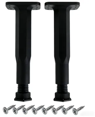 Image de Lot de 2 pieds réglables pour meubles, de 21 à 38 cm
