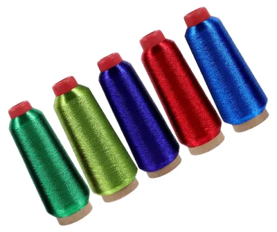 Produktbild von 5 Rollen Polyester Kreuzstichgarn für Computerstickerei und String Art Multifunktionales Stickgarn für Kreative Dekoration Zufällige Farbe