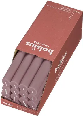Productafbeelding van Bolsius - Rustiek Tafelkaars Ash Rose (9 stuks)