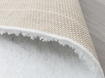 Produktbild von Steffensmeier Hochflor Teppich Kimo | Shaggy Langflor Teppich | Wohnzimmer, Schlafzimmer, Weiß, Größe: 200x290 cm