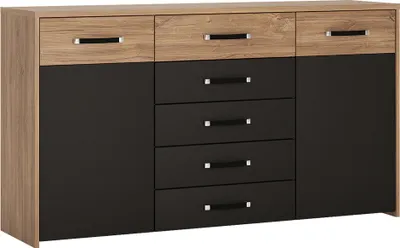 Produktbild von Sideboard, Eiche mit schwarz matt, MANAGUA-129