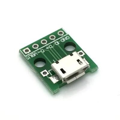 Produktbild von Micro USB 2.0 Breakout Board - Micro B Buchse - Lötpads