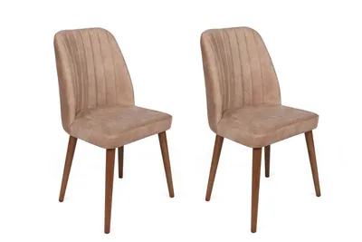 Produktbild von Skye Decor, Alfa-463 V2, Stuhlset (2 Stück), Beige, 100 % METALL, 50 x 49 x 90 cm