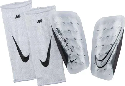 Produktbild von Nike - Herren/Damen Unisex Fußball-Schienbeinschoner "Mercurial Lite" PP5242 (L) (Weiß/Schwarz)